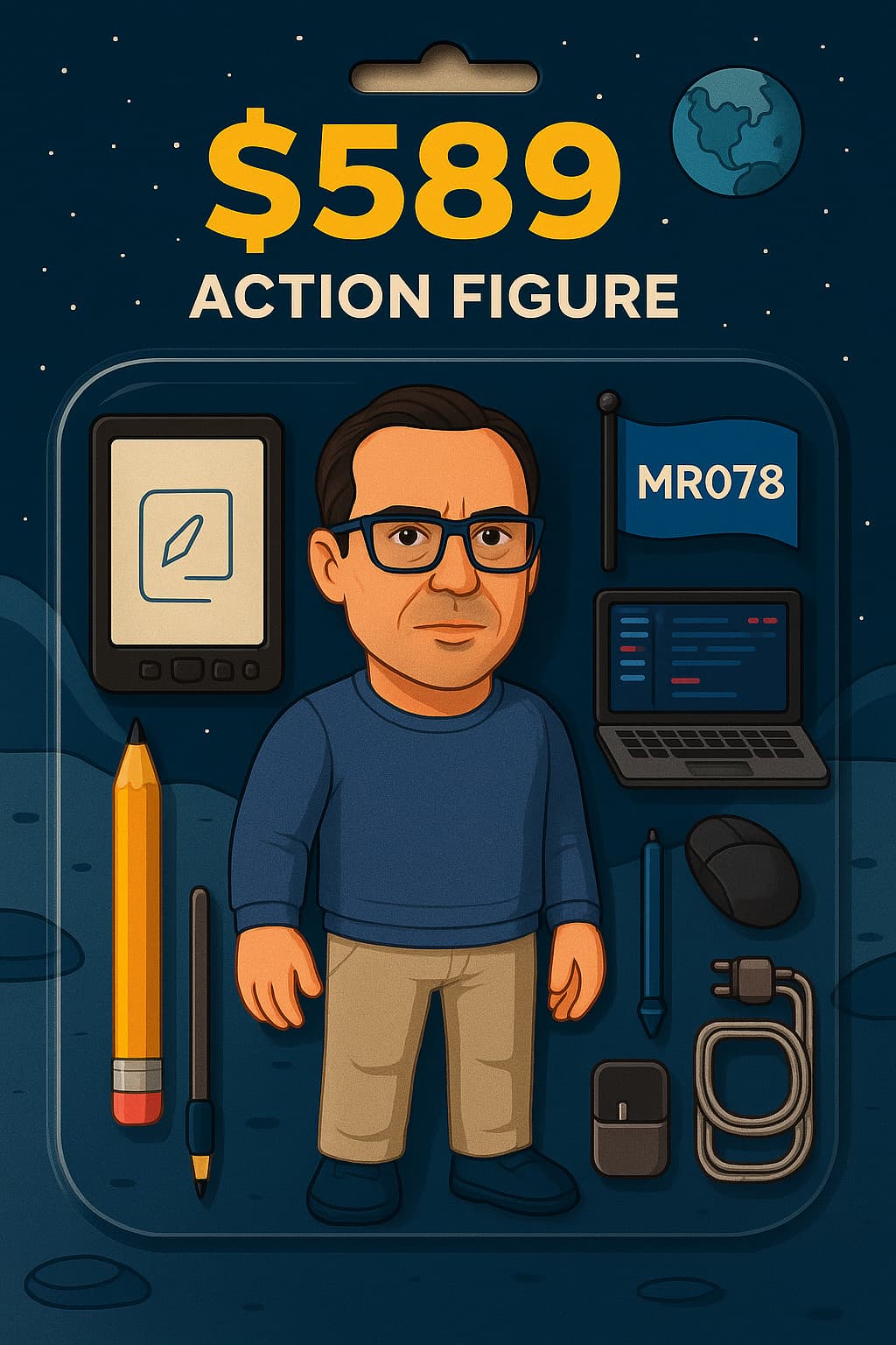 Abstract art blending tradition and technology