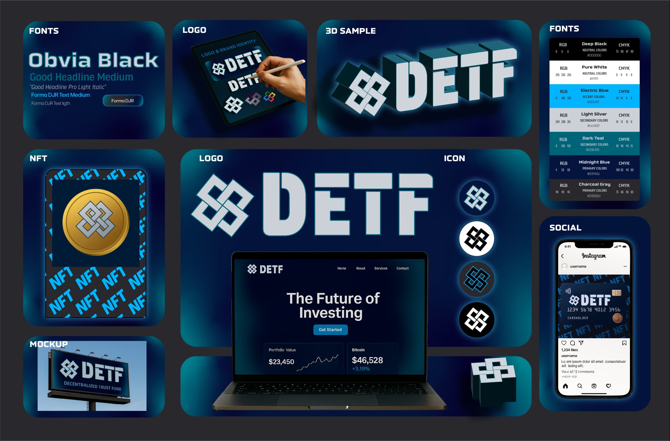 Deft brand identity one-pager